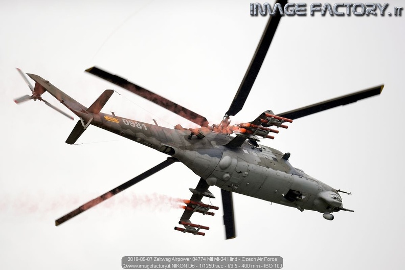 2019-09-07 Zeltweg Airpower 04774 Mil Mi-24 Hind - Czech Air Force.jpg